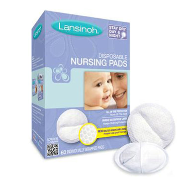 Lansinoh, Disposable Nursing Pads, 60 Individually Wrapped Pads