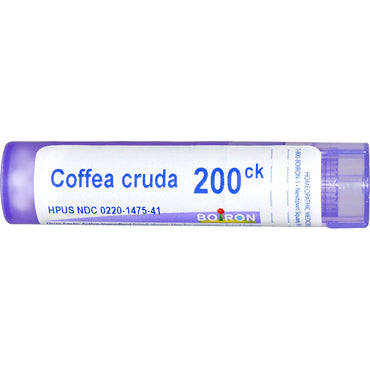 Boiron, remedios únicos, coffea cruda, 200ck, aproximadamente 80 bolitas