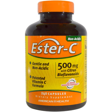American Health, Ester-C, 500 mg met citrusbioflavonoïden, 240 capsules