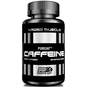 Kagged Muscle, PurCaf, cafeína, 100 cápsulas vegetales