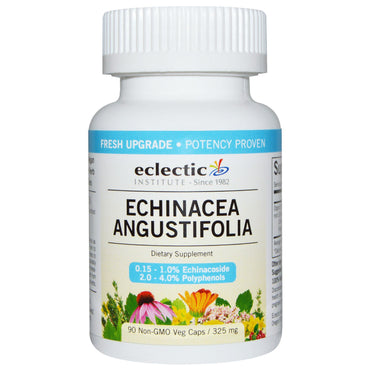 Eclectic Institute, Echinacea Angustifolia, 325 mg, 90 Cápsulas Vegetais Não OGM