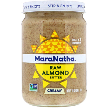 MaraNatha, Manteiga de Amêndoa Crua, Cremosa, 454 g (16 oz)