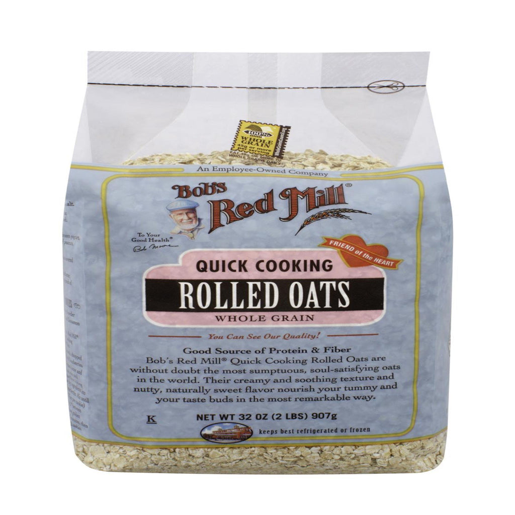 Bob's Red Mill, Quick Cooking Rolled Oats, Whole Grain, 32 oz (907 g)