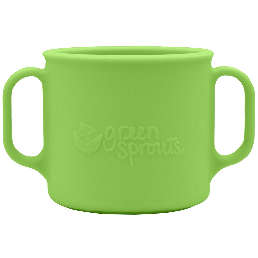 iPlay Inc., Green Sprouts, 학습 컵, 12개월 이상, 녹색, 7 oz (207 ml)