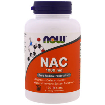 Now Foods, NAC, 1000 mg, 120 tabletas