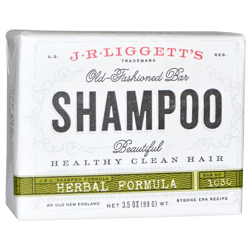 JR Liggett's, Shampoing en barre à l'ancienne, formule à base de plantes, 3,5 oz (99 g)