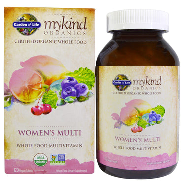 Garden of Life, MyKind s, Kvinders Multi, 120 veganske tabletter