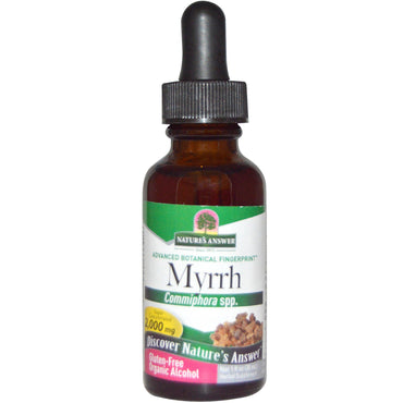 Nature's Answer, Myrrhe, Alcool, 2 000 mg, 1 fl oz (30 ml)