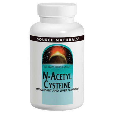 Source Naturals, N-acetil cisteină, 600 mg, 120 tablete