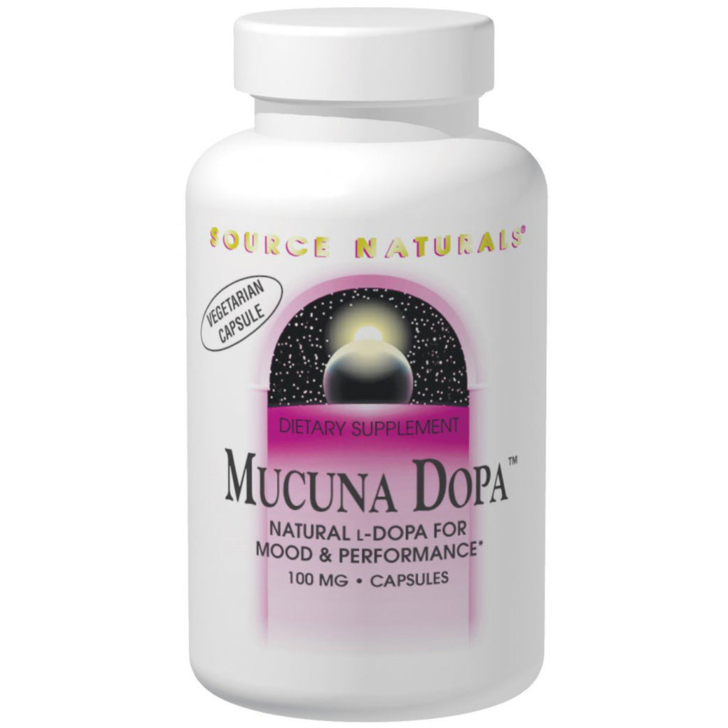 Source Naturals, Mucuna Dopa, 100 mg, 120 kapsler