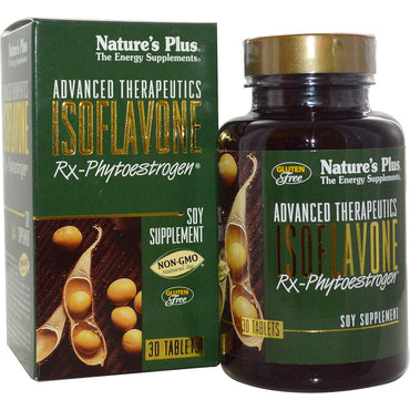 Nature's Plus, Advanced Therapeutics, Isoflavon Rx-Phytoøstrogen, 30 tabletter