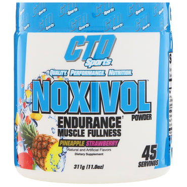 CTD Sports, Noxivol Powder, Pineapple Strawberry, 11.0 oz (311 g)