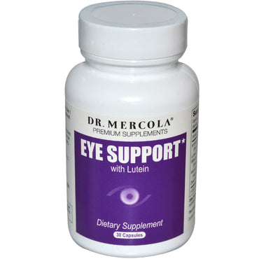 Dr. Mercola, Apoyo para los ojos, con luteína, 30 cápsulas