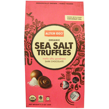 Alter Eco,  Sea Salt Truffles, Dark Chocolate, 4.2 oz (120 g)