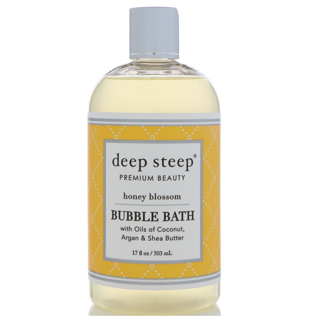 Deep Steep, Baño de burbujas, Flor de miel, 17 fl oz (503 ml)
