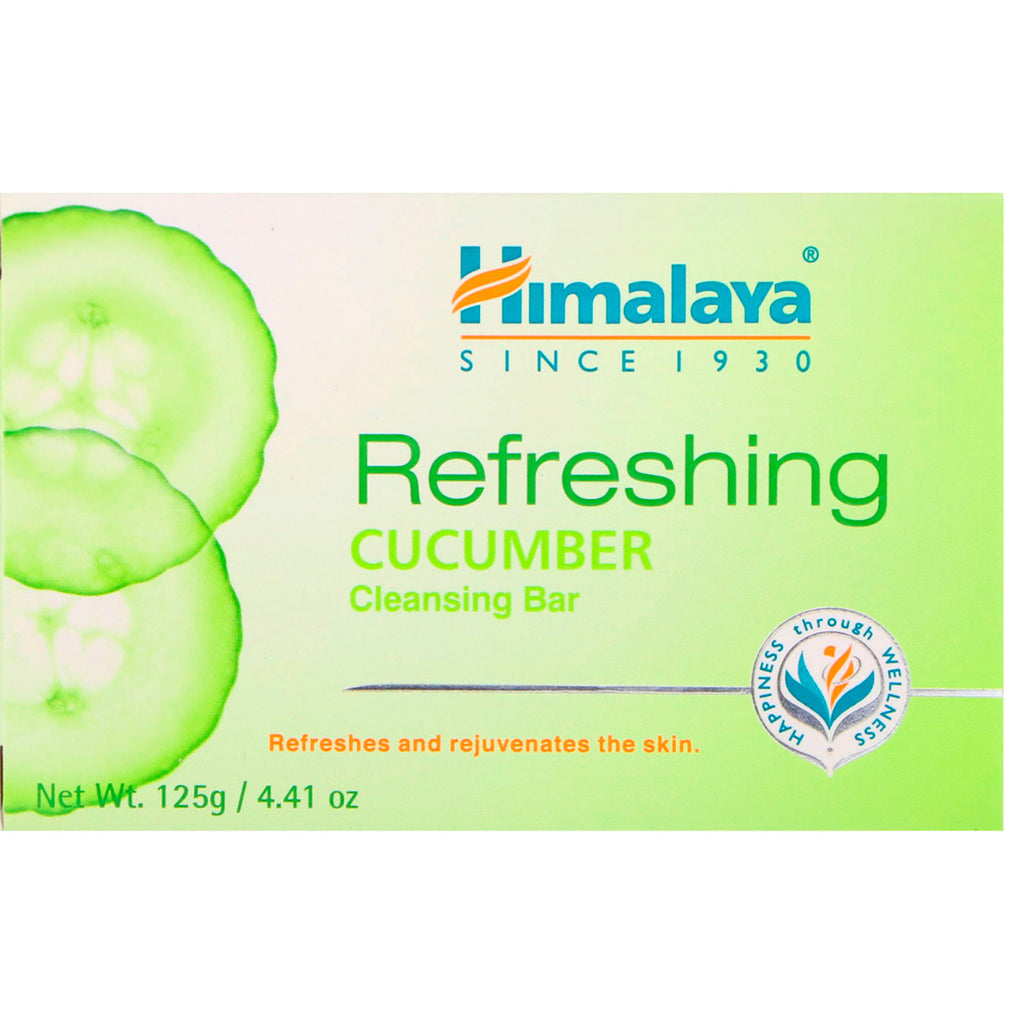 Himalaya, Refreshing Cleansing Bar, Cucumber, 4.41 oz (125 g)