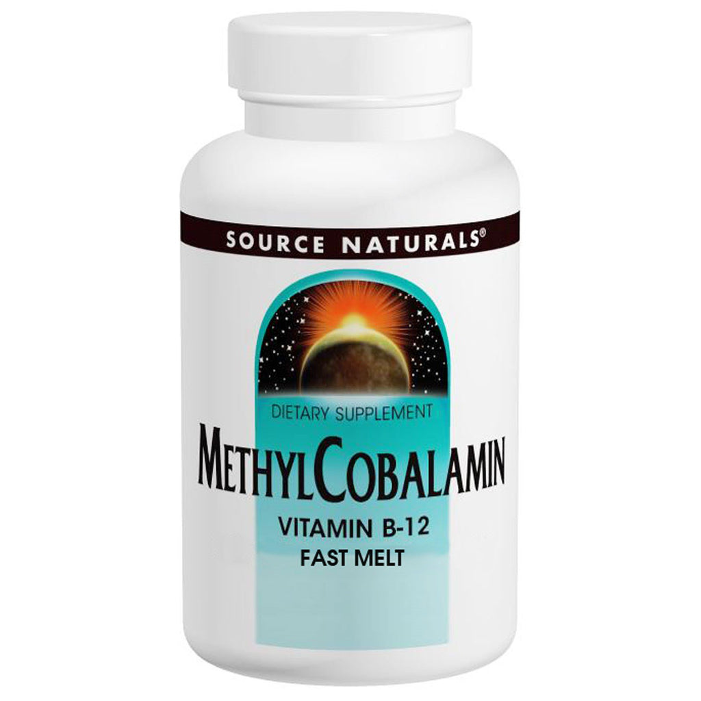 Source Naturals, メチルコバラミン ファースト メルト、5 mg、60 錠