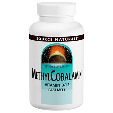 Source Naturals, Methylcobalamin Fast Melt, 5 mg, 60 tabletter