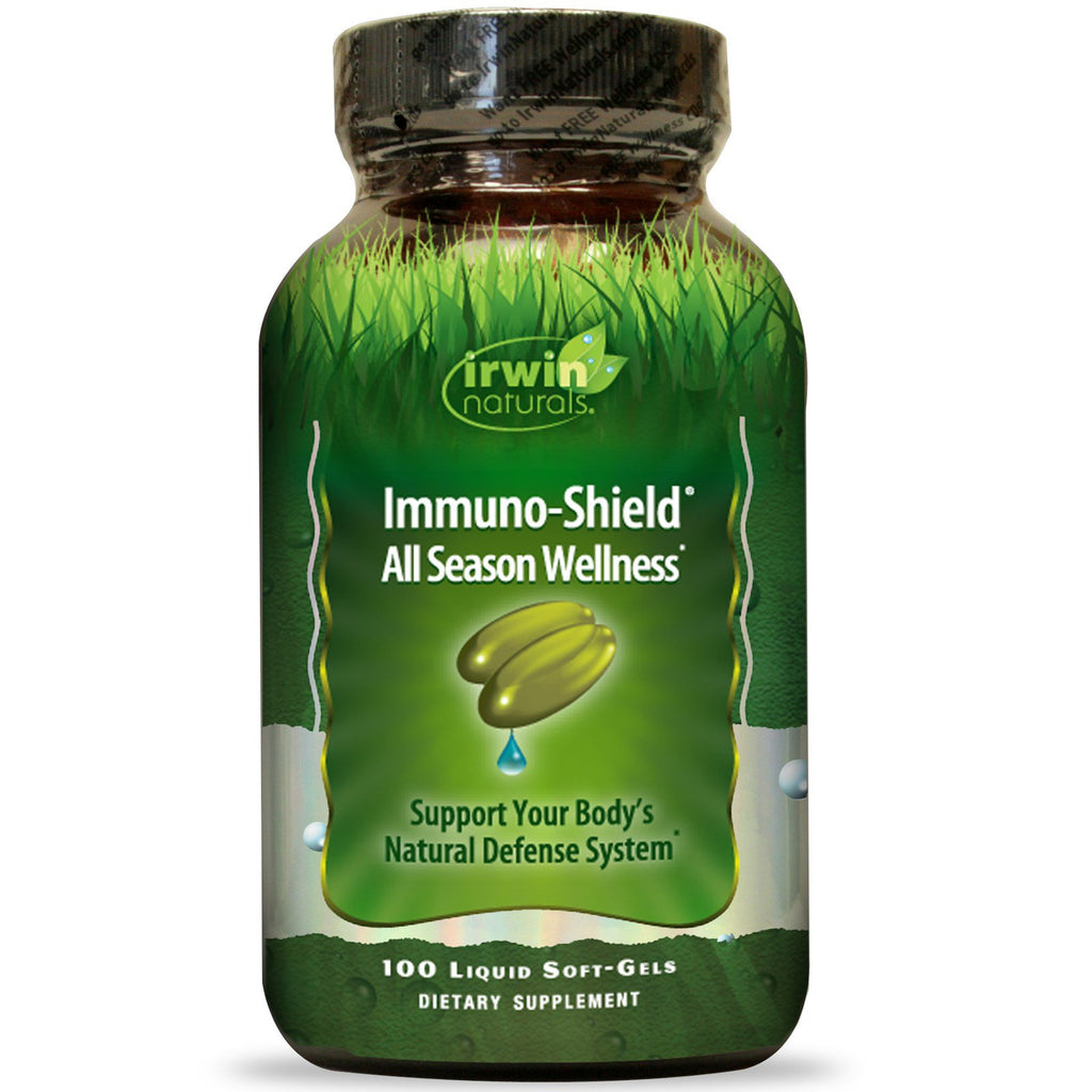 Irwin Naturals, Immuno-Shield, Ganzjahres-Wellness, 100 flüssige Softgels