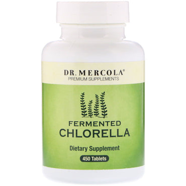 Dr. mercola, chlorella fermentada, 450 comprimidos