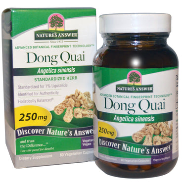 Nature's Answer, Dong Quai, 250 mg, 60 capsules végétariennes