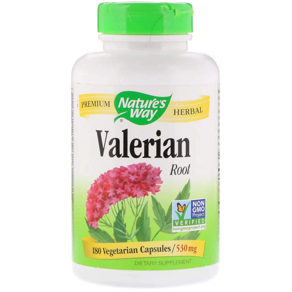 Nature's Way, Valeriaanwortel, 530 mg, 180 Vegetarische capsules