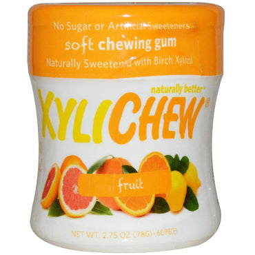 Gumă Xylichew Fructe 60 bucăți 2,75 oz (78 g)