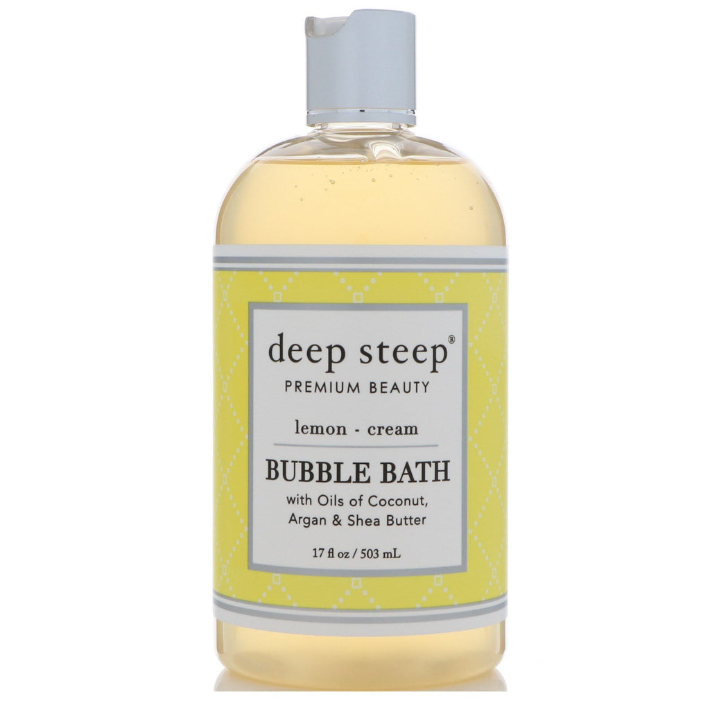 Deep Steep, Bubble Bath, Lemon - ครีม, 17 ออนซ์ (503 มล.)