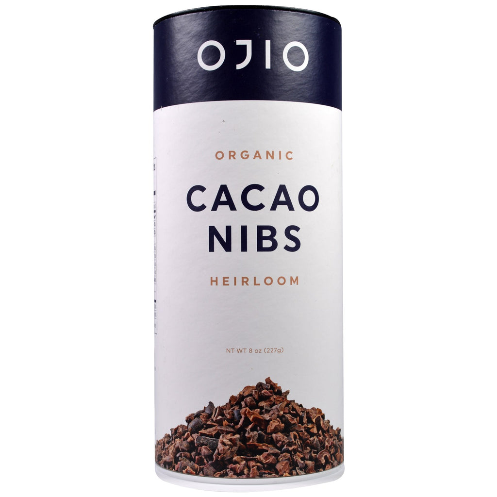 Ojio, Cacao Nibs Heirloom, 8 ออนซ์ (227 กรัม)