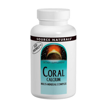 Source naturals, cálcio coral, complexo multimineral, 120 comprimidos