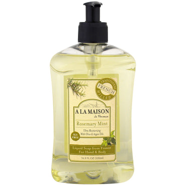A La Maison de Provence, Hand & Body Soap, Rosemary Mint, 16.9 fl oz (500 ml)