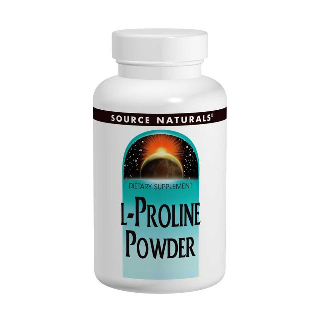 Source Naturals, אבקת L-Proline, 4 אונקיות (113.4 גרם)