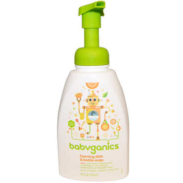 BabyGanics, Foaming Dish & Bottle Soap, Citrus, 16 fl oz (473 ml)