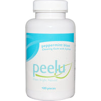 Peelu Chewing Gum with Xylitol Peppermint Blast 100 Pieces