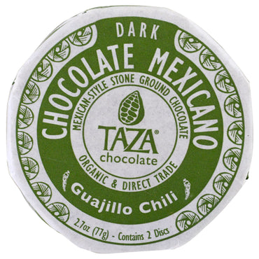 Taza Chocolate, Chocolate Mexicano, Guajillo Chili, 2 Discs