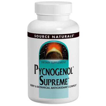Source naturals, pycnogenol supremo, 30 tabletas