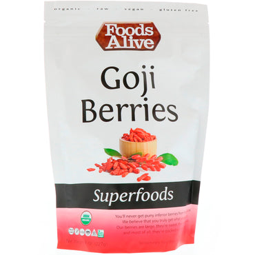 Foods Alive, Superalimente, fructe de padure Goji, 8 oz (227 g)