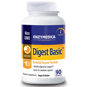 Enzymedica, Digest Basic, Formule enzymatique essentielle, 90 gélules
