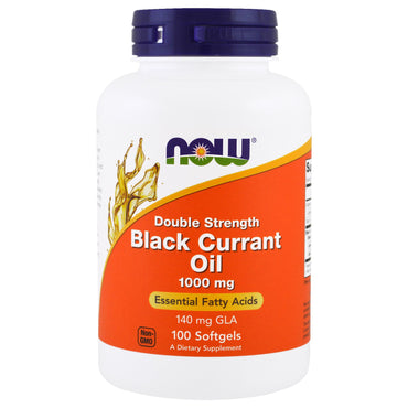 Now Foods, Black Currant Oil, Double Strength, 1000 mg, 100 Softgels