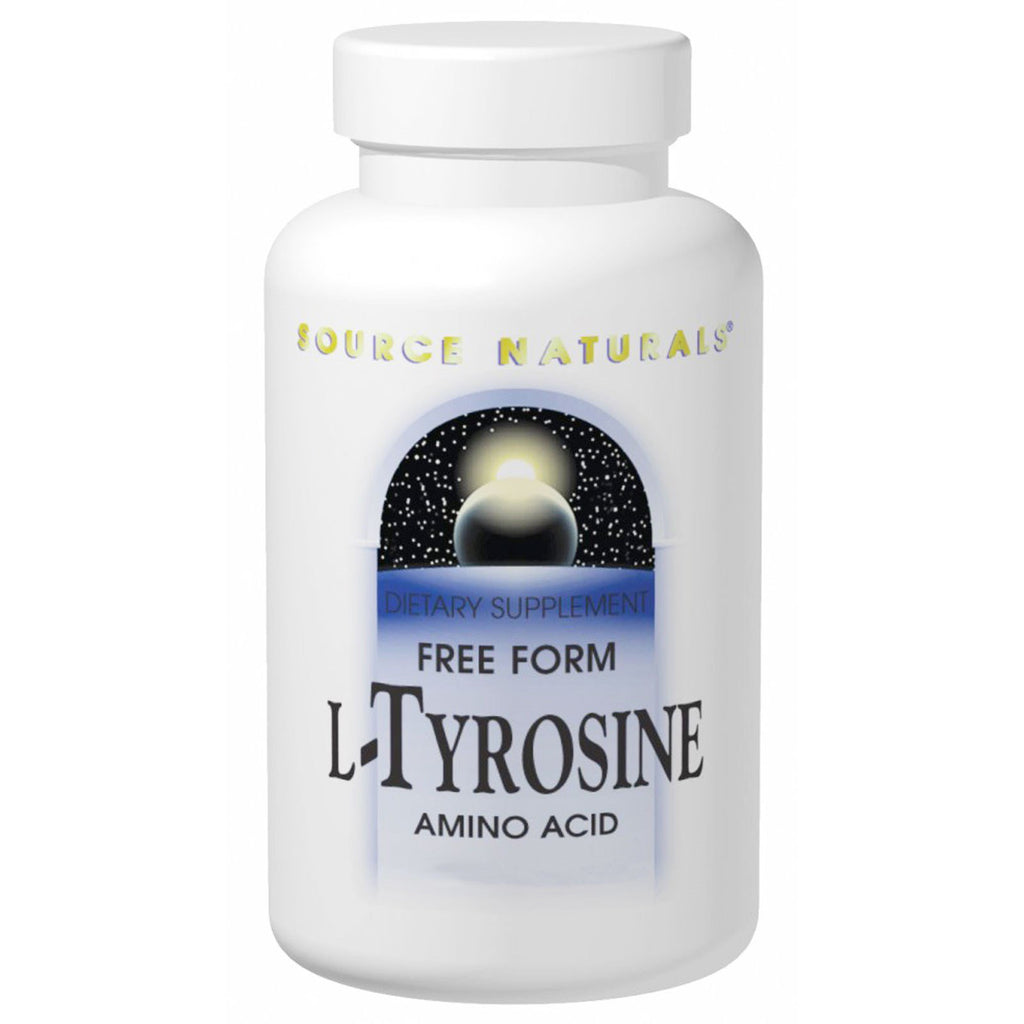 Source Naturals, L-Tyrosine, אבקה בצורה חופשית, 3.53 אונקיות (100 גרם)