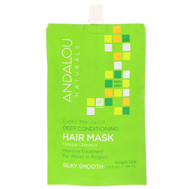 Andalou Naturals, Exotic Marula Oil Deep Conditioning Hair Mask, 1,5 fl oz (44 ml)