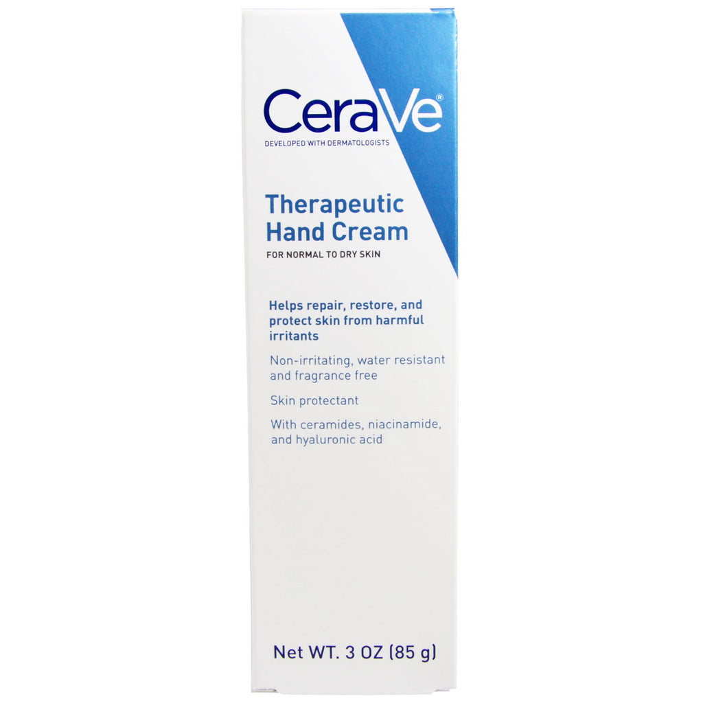 CeraVe, terapeutisk håndkrem, 3 oz (85 g)