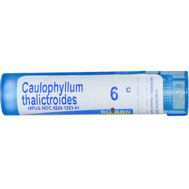 Boiron, remédios individuais, caulophyllum thalictroides, 6c, aproximadamente 80 pellets
