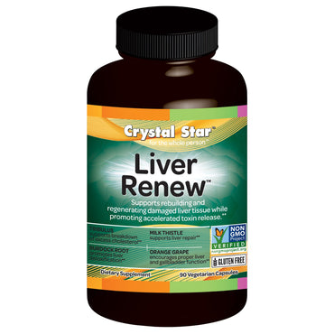 Crystal Star, renovación del hígado, 90 cápsulas vegetales