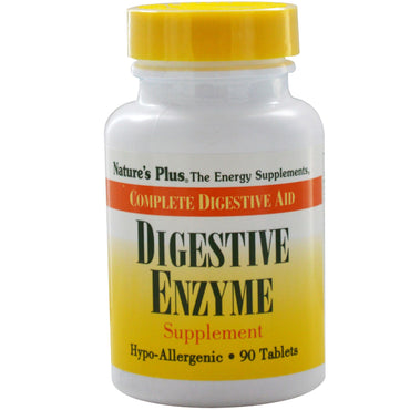 Nature's Plus, Digestive Enzyme Supplement, 90 Tablets