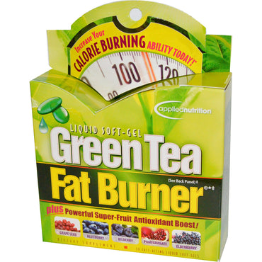 applicationnutrition, حارق الدهون بالشاي الأخضر، 30 كبسولة هلامية سائلة سريعة المفعول