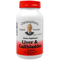 Christopher's Original Formulas, Liver & Gallbladder Formula, 440 mg, 100 Veggie Caps