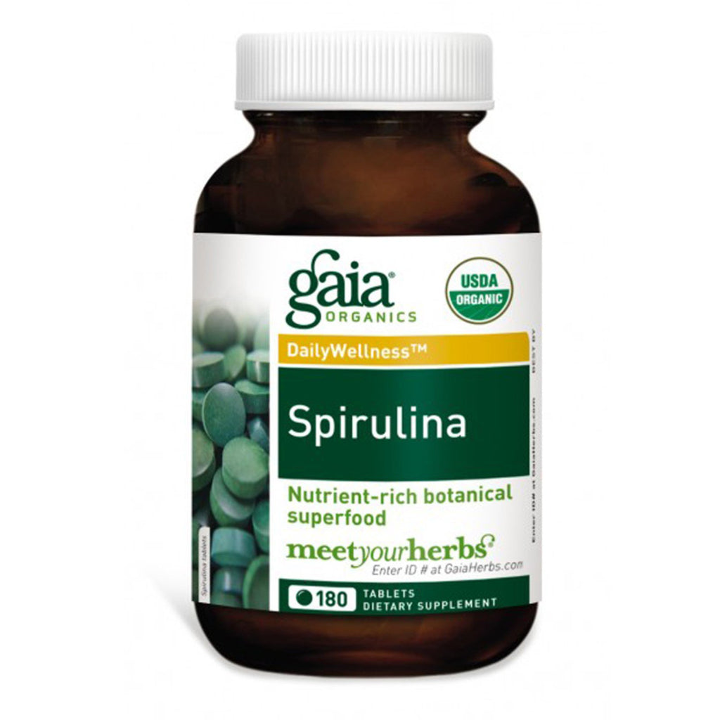 Hierbas Gaia, espirulina, 180 comprimidos.