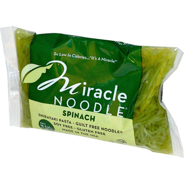 Miracle Noodle Spinach Shirataki פסטה 7 oz (198 גרם)