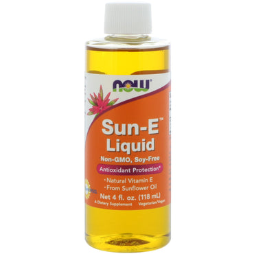 Now Foods, Sun-E liquide, 4 fl oz (118 ml)